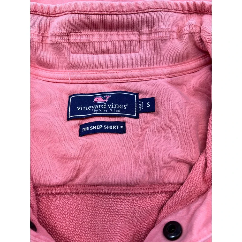 Vineyard Vines Mens The Shep Shirt‎ Pullover Coral Reef Small